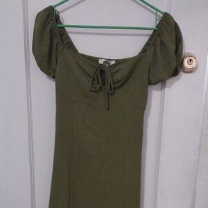 NWT Monteau | Green Midi Dress Elegant Style